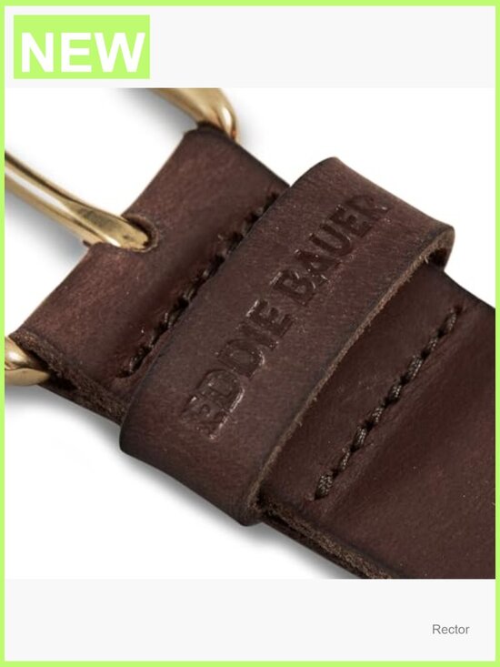Genuine Leather Belt with Durable Metal Buckle - Adjustable